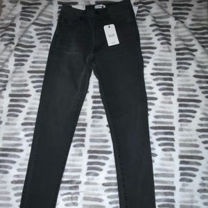 Washed black skinny jeans